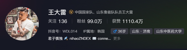  事出突然？泰山賽前幾小時亞冠退賽，王大雷社媒IP還顯示在韓國