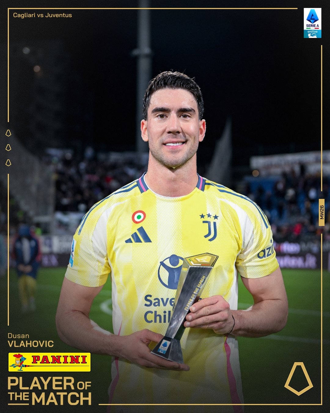  打進致勝進球！弗拉霍維奇當選尤文1-0卡利亞里全場最佳球員