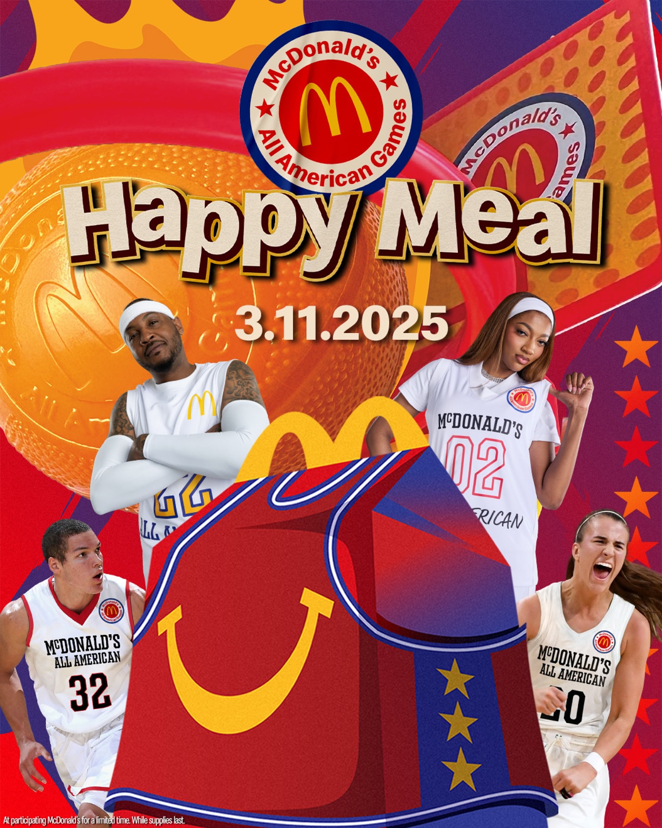  穿搭尺度大！WNBA球星安吉爾-里斯代言麥當(dāng)勞全美高中籃球賽