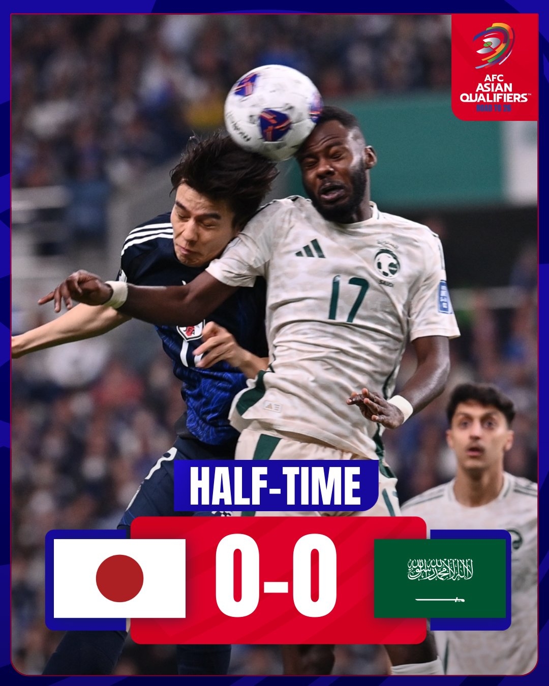  半場-前田大然兩失單刀+中框沙特僅一腳打門 日本暫0-0沙特
