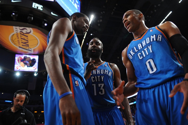  雷霆三少得分全部進(jìn)入歷史前20！他們是NBA歷史最大的如果嗎？